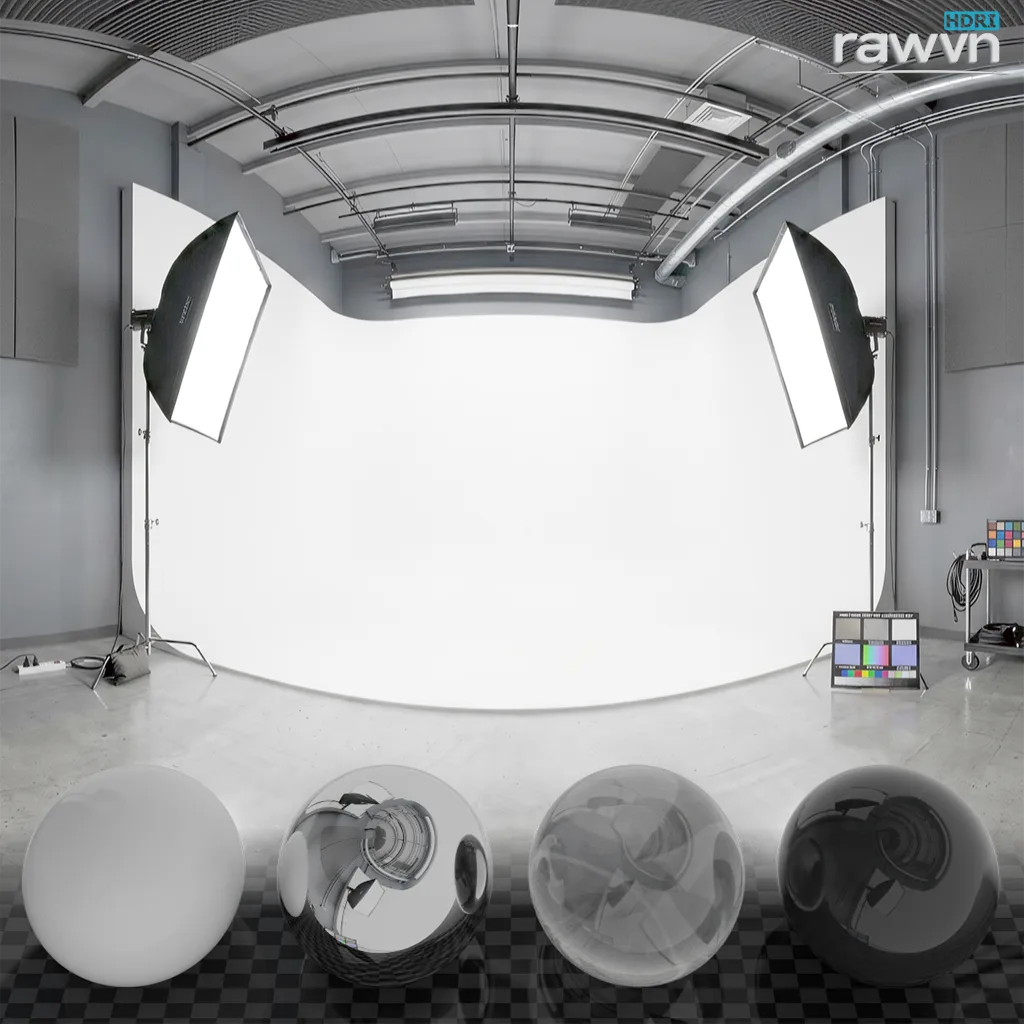 Free Softboxes HDRI Map for Studio 3D Lighting & PBR Product Rendering